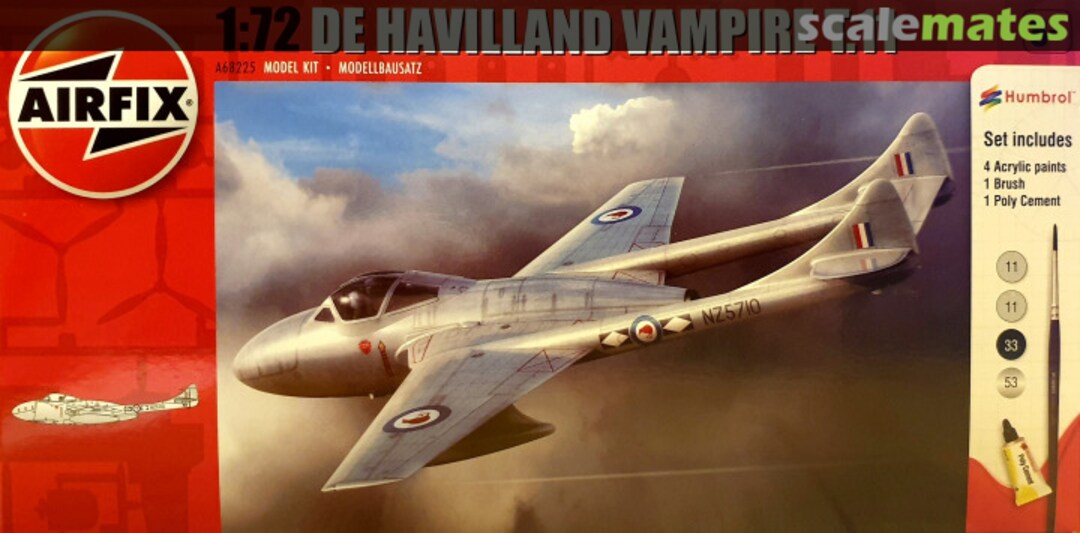 Boxart De Havilland Vampire T.11 A68225 Airfix