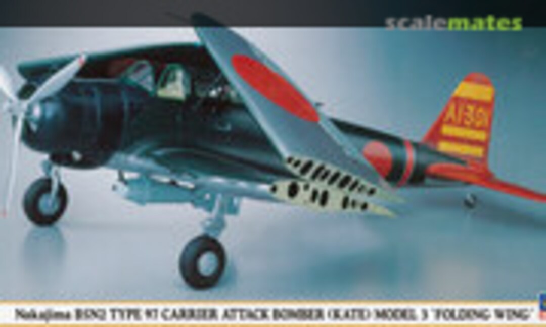 1:48 Nakajima B5N2 Type 97 Carrier Attack Bomber (Kate) Model 3 'Folding Wing' (Hasegawa 09553)