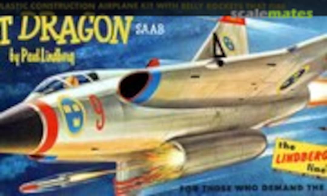 1:48 Swedish Jet Dragon Saab (Lindberg 570-98)