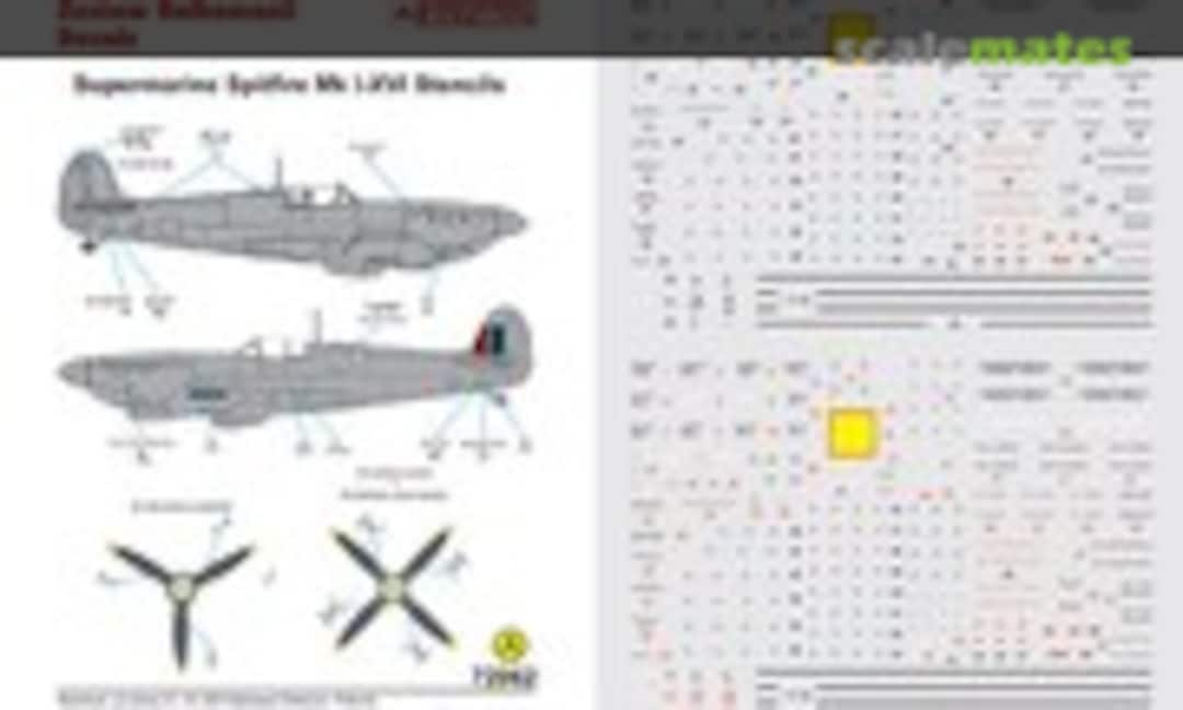 1:72 Supermarine Spitfire Mk I-XVI Stencils (Techmod 72062)