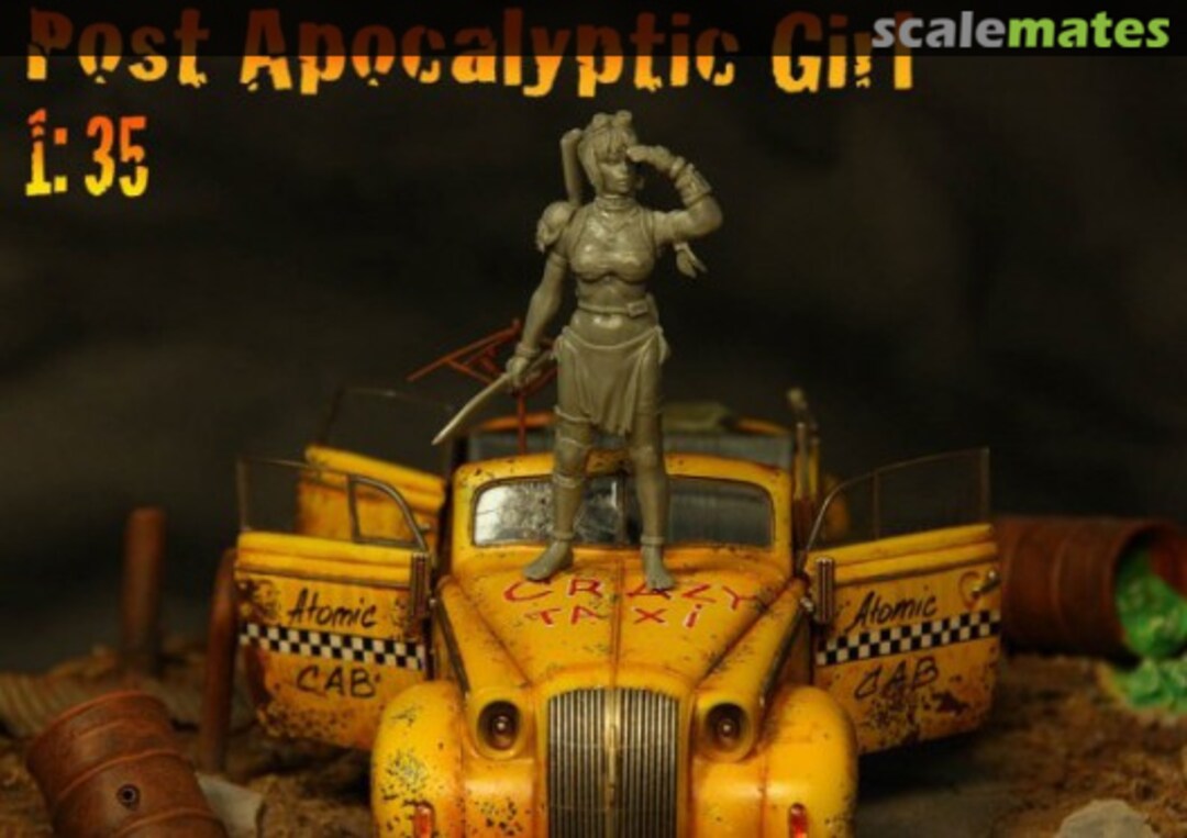 Boxart Postapocalyptic Adventure Girl No. 2 35-101 Ant-Miniatures