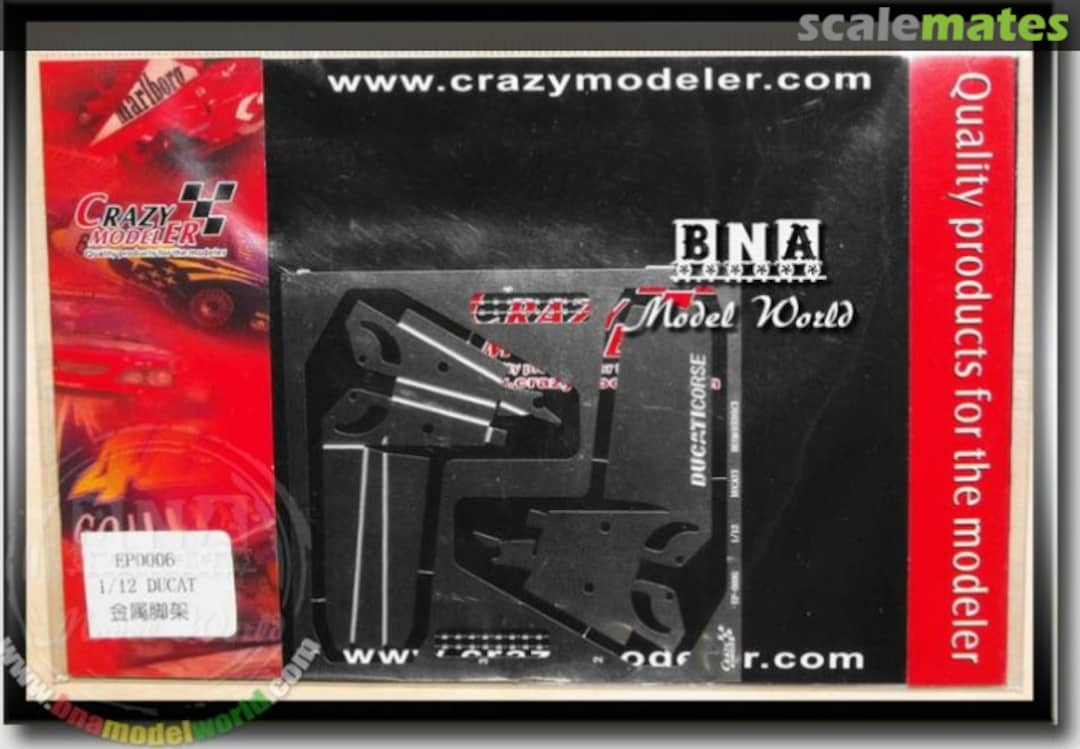 Boxart Photoetch - 1/12 Ducati MotoGp Metal Stander (for Tamiya 14101) EP0006 Crazy Modeler