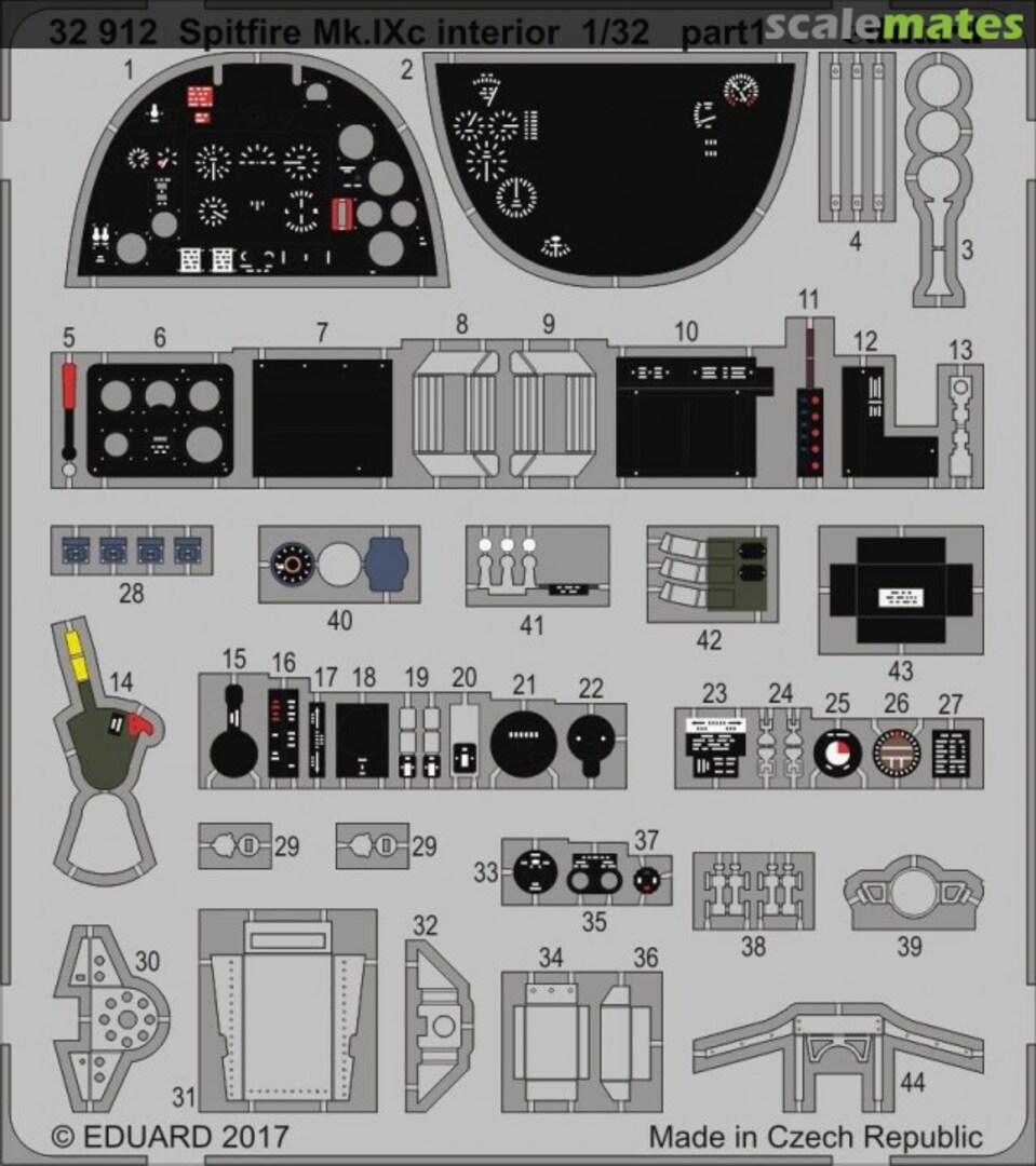 Boxart Spitfire Mk.IXc interior 32912 Eduard