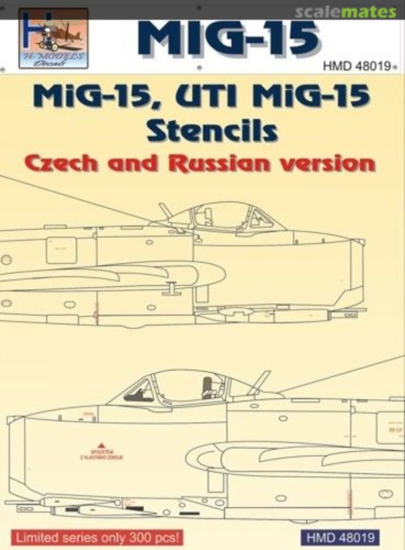 Boxart Mikoyan MiG-15 Stencils HMD48019 H-Models Decals