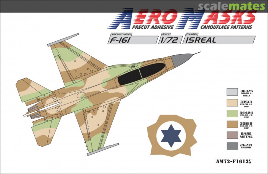 Boxart F-16I Israel AM72-F1613 AeroMasks