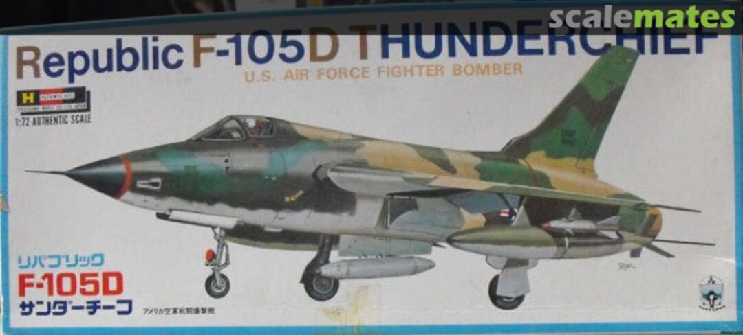 Boxart Republic F-105D Thunderchief JS-014 Hasegawa