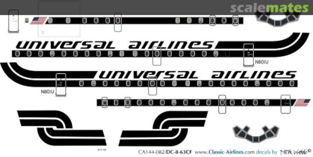 Boxart Universal DC8 CA144-082 Classic Airlines