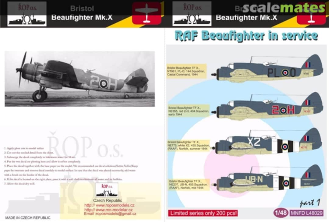 Boxart Bristol Beaufighter Mk.X MNFDL48029 ROP o.s.