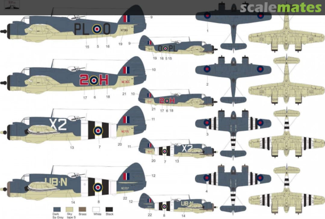 Contents Bristol Beaufighter Mk.X MNFDL48029 ROP o.s.