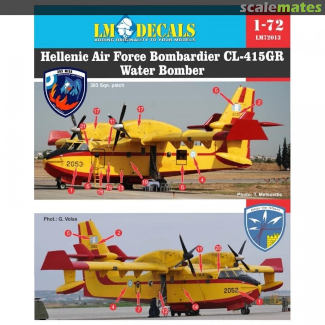 Boxart CL-415GR Water Bombers Hellenic Air Force LM 72013 LM Decals