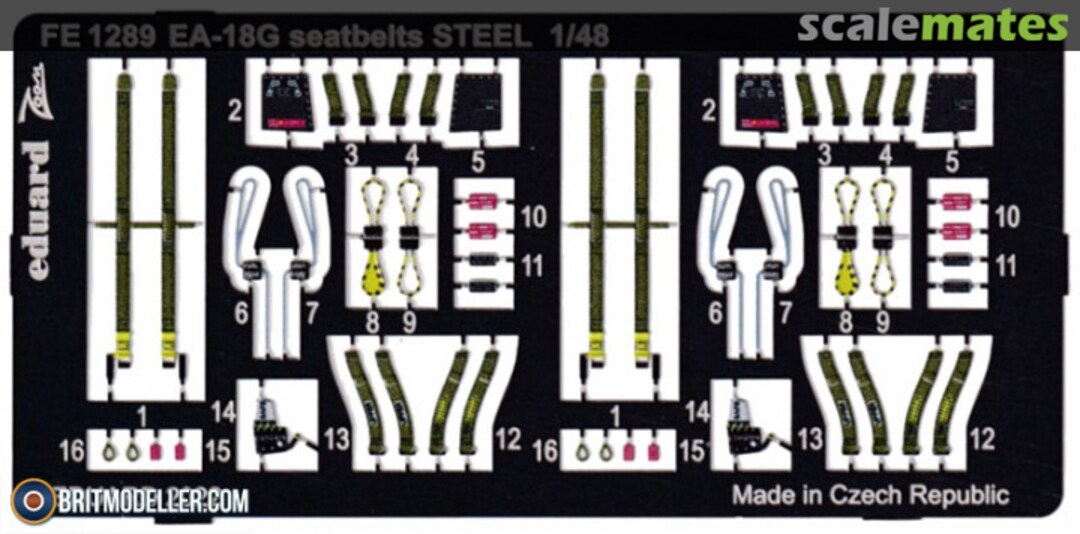 Boxart EA-18G Growler - Seatbelts FE1289 Eduard