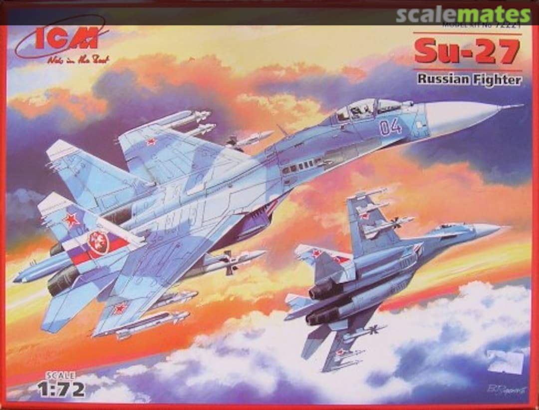 Boxart Su-27 Flanker 72221 ICM