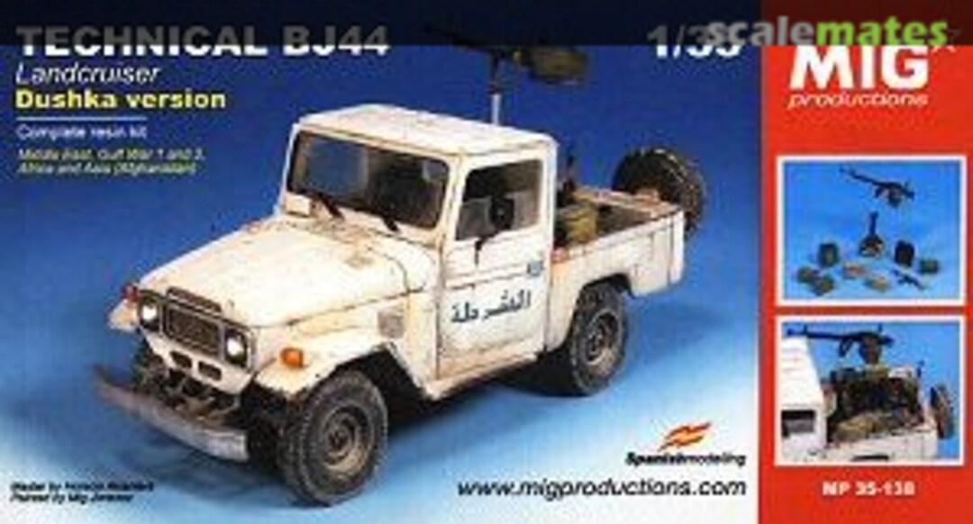 Boxart Technical BJ44 Landcruiser Dushka version mp 35-138 MIG Productions