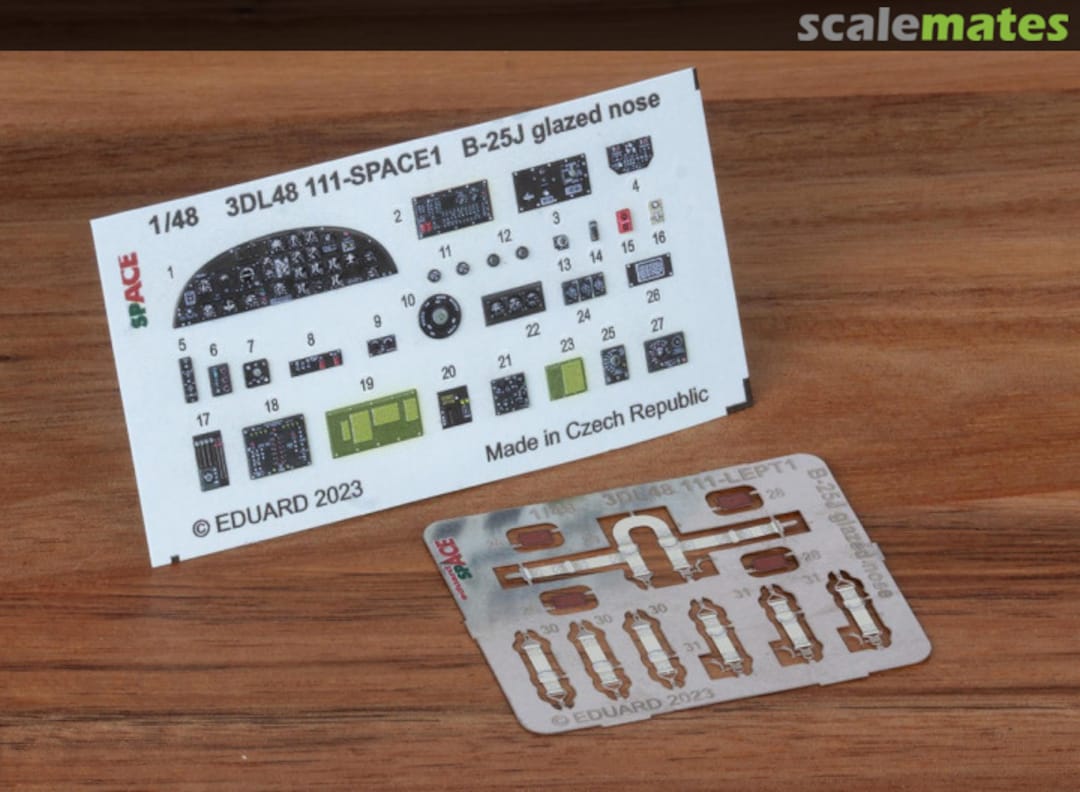 Boxart B-25J glazed nose 3DL48111 Eduard