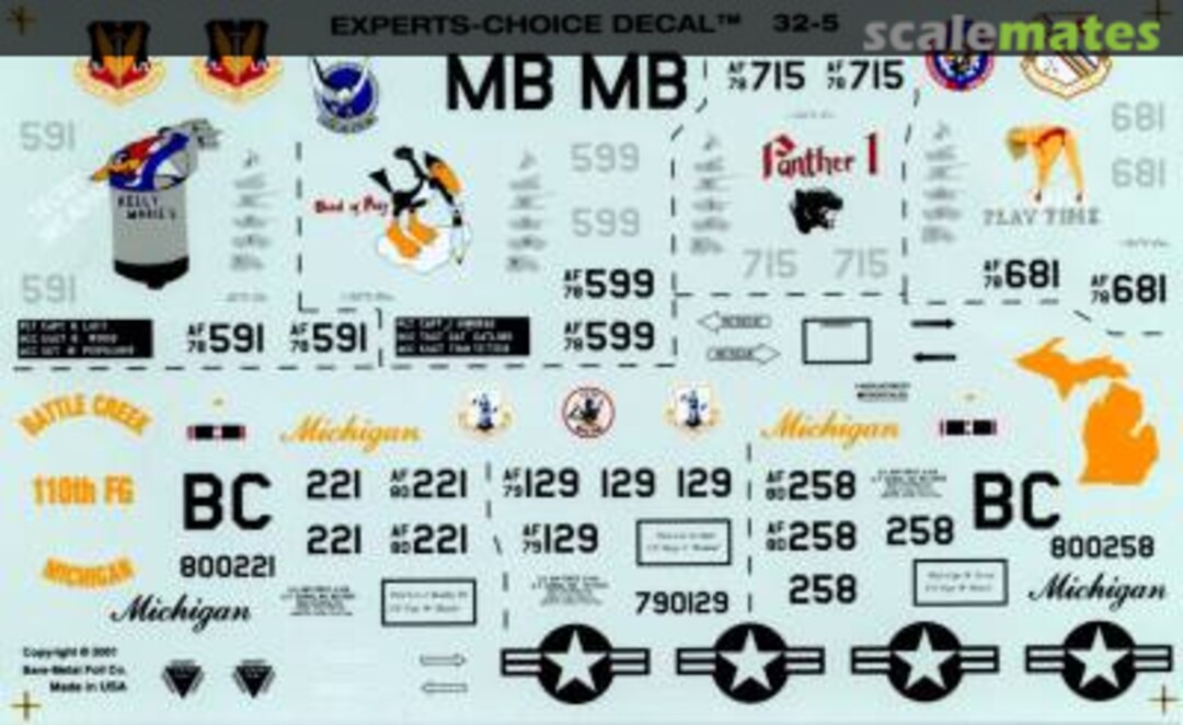 Boxart A-10's 354th TFW (Gulf War) w/Nose Art 32-5 Experts-Choice Decal