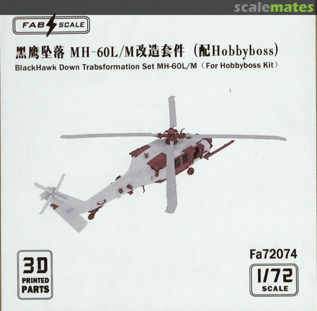 Boxart Blackhawk Down Transformation Set MH-60L/M Fa72074 Fab Scale