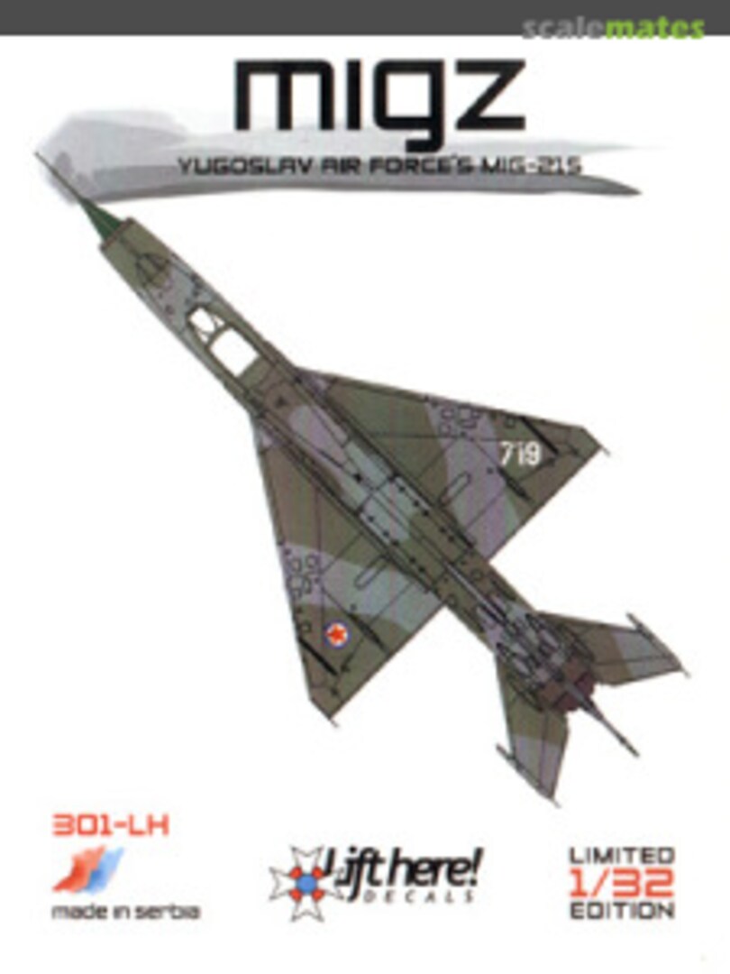 Boxart MIGZ 301-LH Lift Here Decals