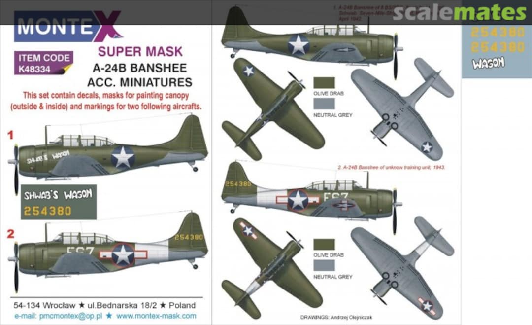 Boxart A-24B Banshee K48334 Montex