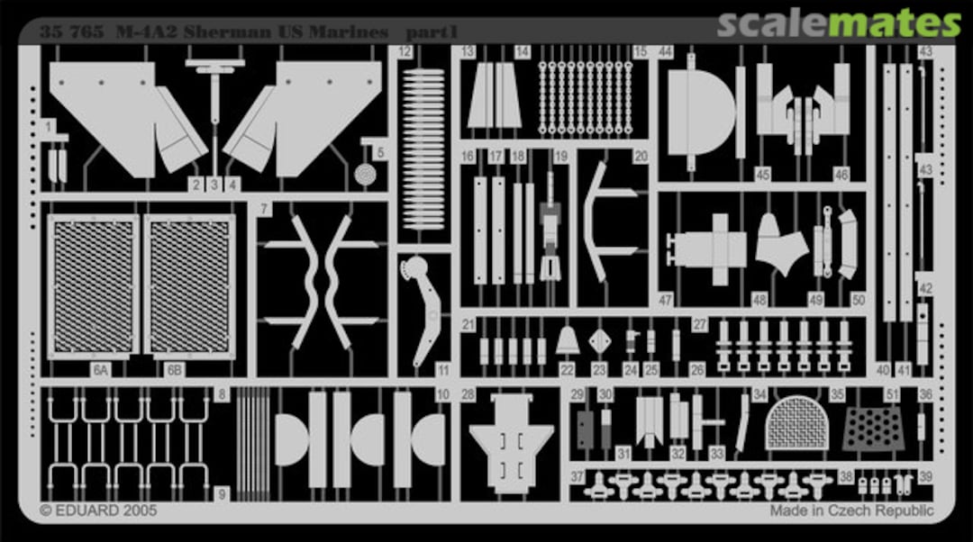 Boxart M-4A2 Sherman US Marines 35765 Eduard