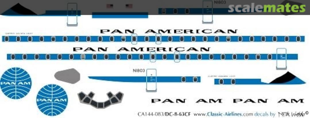 Boxart Pan Am DC8 CA144-083 Classic Airlines