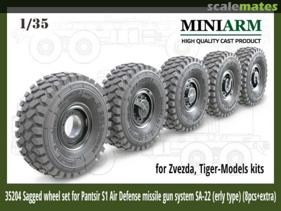 Boxart Pantsir S1 SA-22 wheel set (early type) 35204 Miniarm