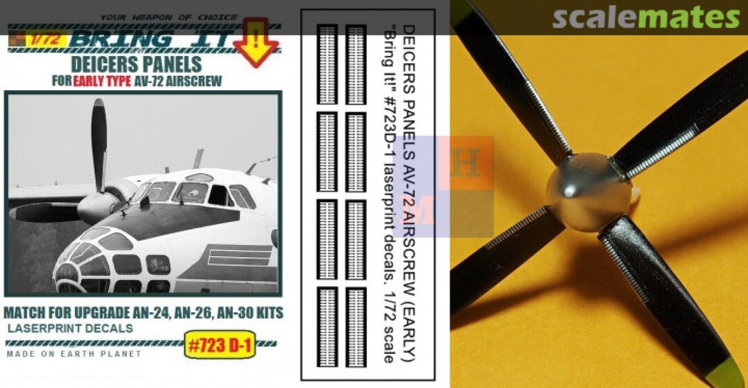 Boxart AV-72 airscrew (earlier type) deicers panels decals #723D-1 MLH/Bring It!