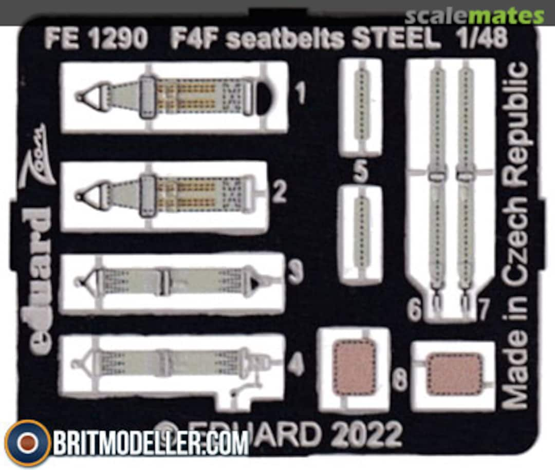 Boxart F4F seatbelts FE1290 Eduard