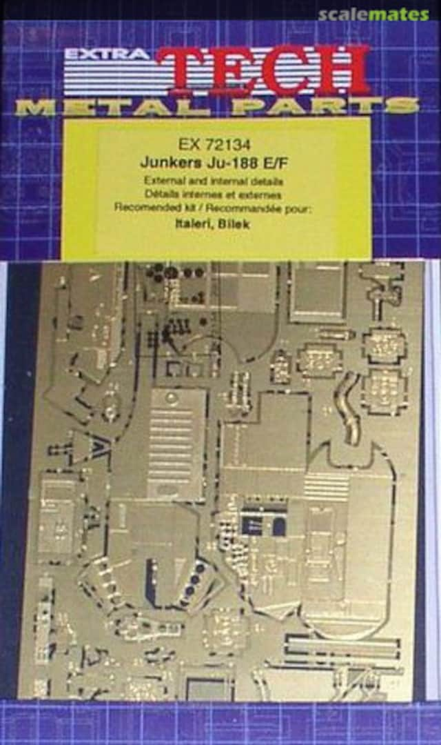 Boxart Junkers Ju 188 E/F External and internal Details EX 72134 Extratech