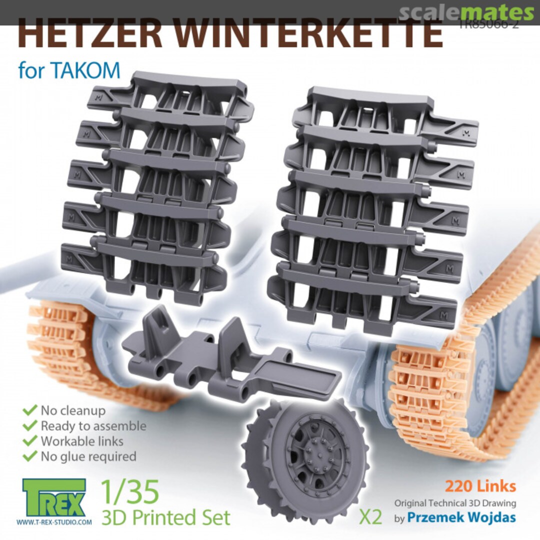 Boxart Hetzer Winterkette TR85066-2 T-Rex Studio