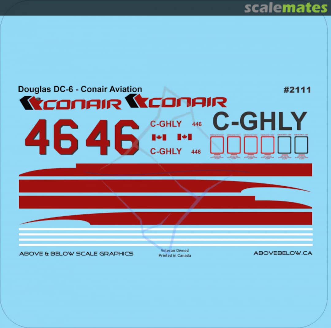 Boxart Douglas DC-6 - Conair Aviation 2111 Above & Below Graphics