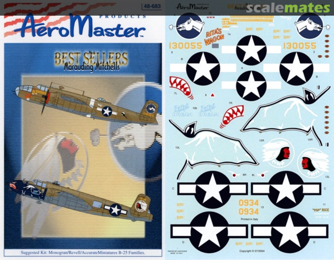 Boxart Best Sellers Marauding Mitchells Pt. I 48-683 AeroMaster