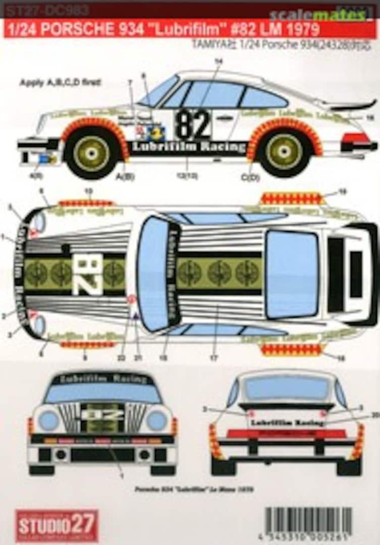 Boxart Porsche 934 ST27-DC983 Studio27