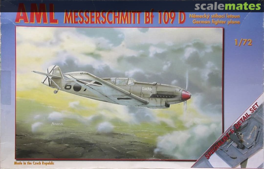 Boxart Messerschmitt Bf 109D 72028 AML