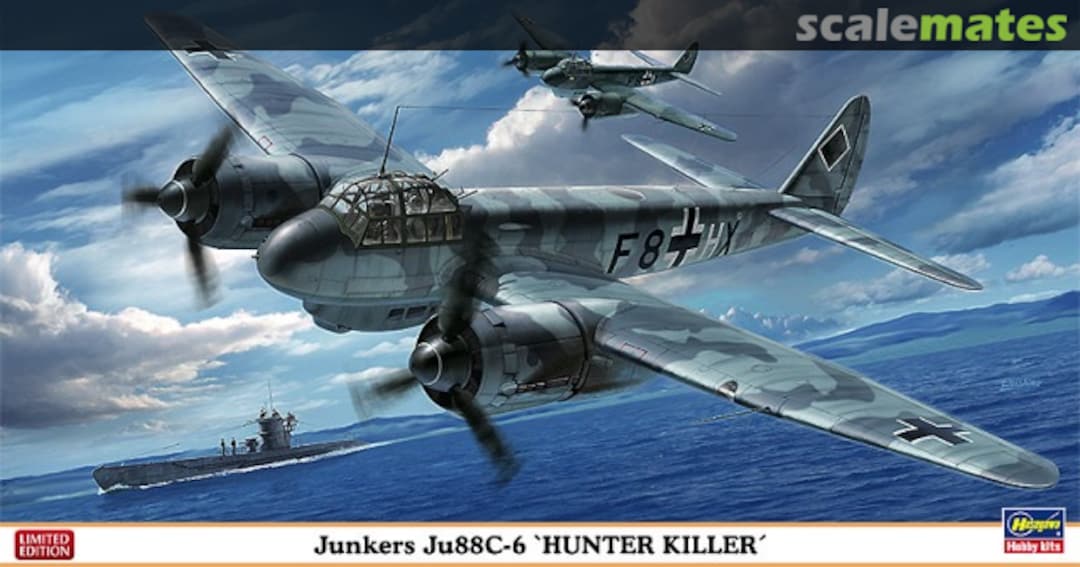 Boxart Junkers Ju88C-6 `Hunter Killer´ 02137 Hasegawa