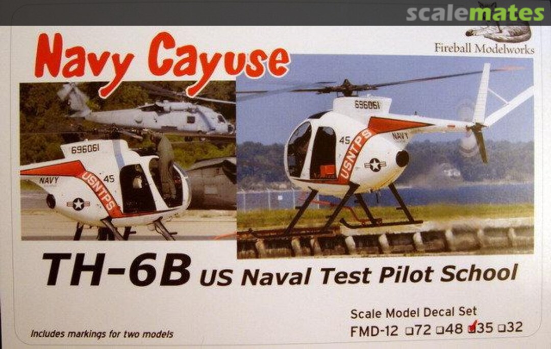 Boxart TH-6B Navy Cayuse FMD-12-35 Fireball Modelworks