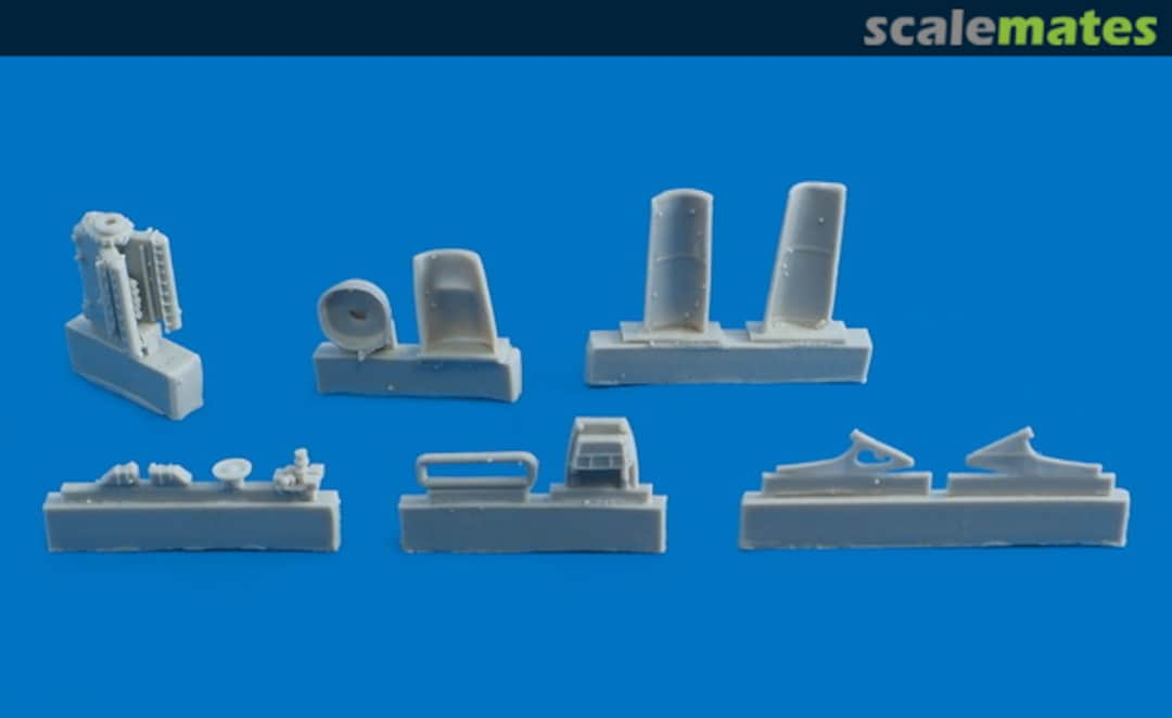 Boxart Messerschmitt BF109 Engine and cowlings (MK1) 4404 Sun Detail