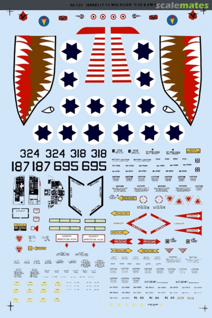 Boxart Israeli F-15 MiG Killer, F-4E & A-4M/N 48-0125 SuperScale International