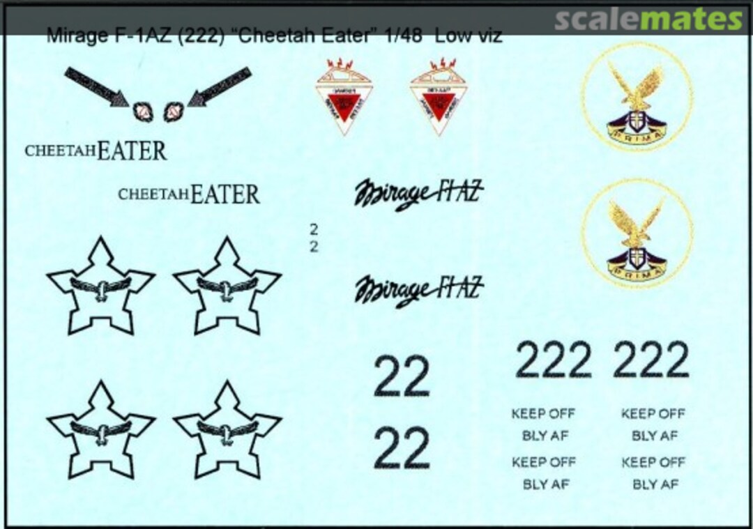 Boxart Mirage F1AZ MAV-480136 MAV Decals