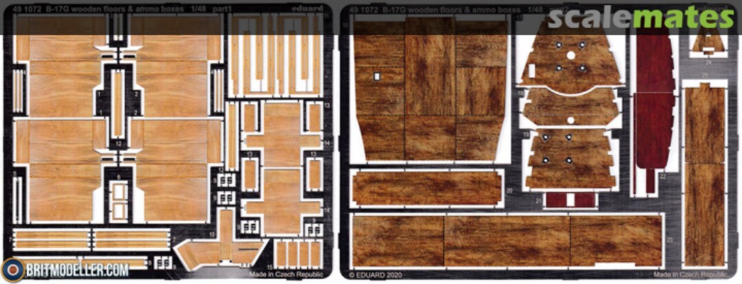 Boxart B-17G wooden floors & ammo boxes 491072 Eduard