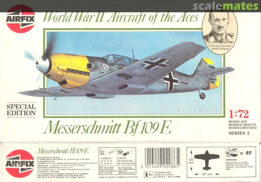 Boxart Messerschmitt Bf 109E 02086 Airfix