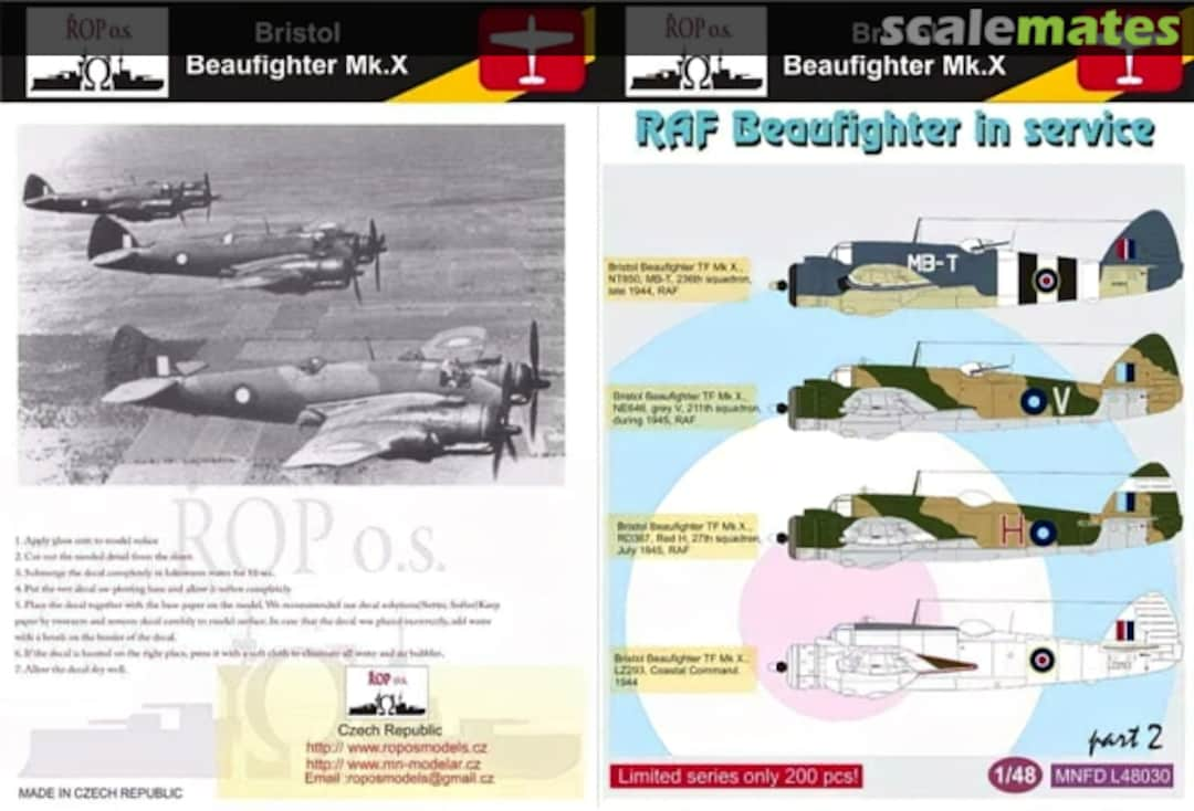 Boxart Bristol Beaufighter Mk.X MNFDL48030 ROP o.s.