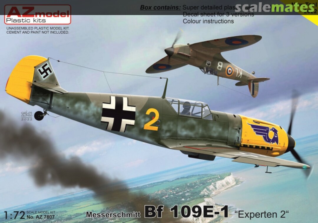 Boxart Messerschmitt Bf 109E-1 AZ7807 AZmodel