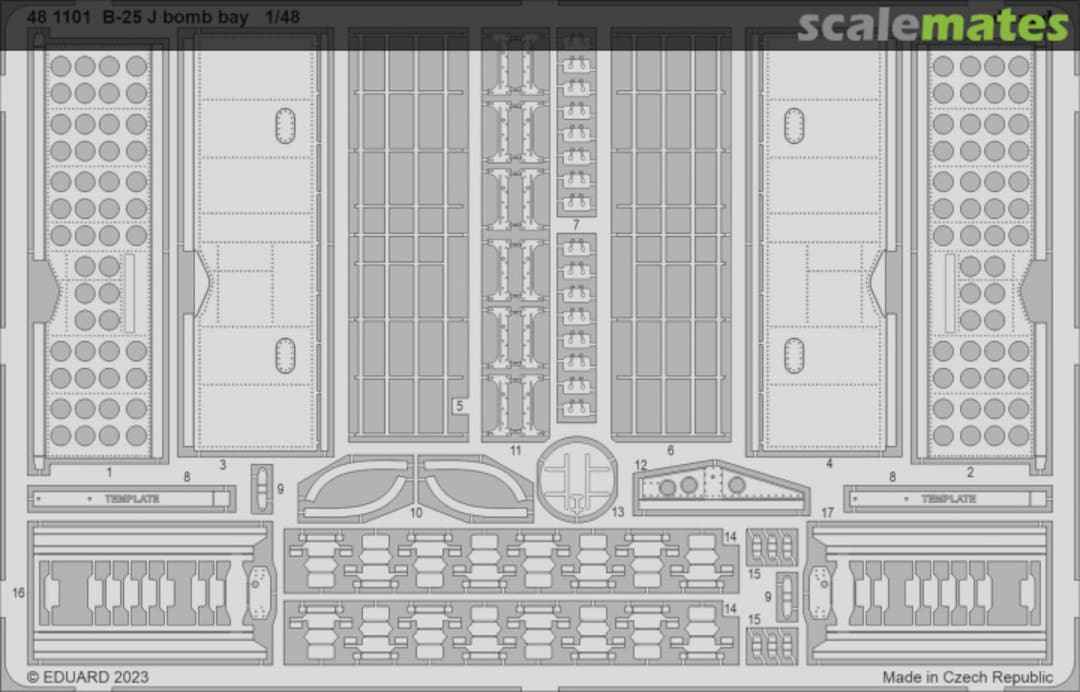Boxart B-25J bomb bay HKM 481101 Eduard