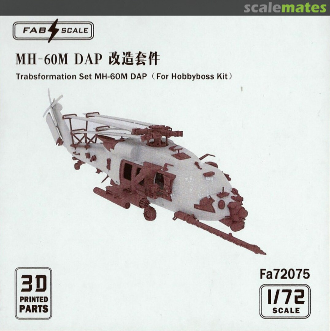 Boxart Transformation Set MH-60M DAP Fa72075 Fab Scale