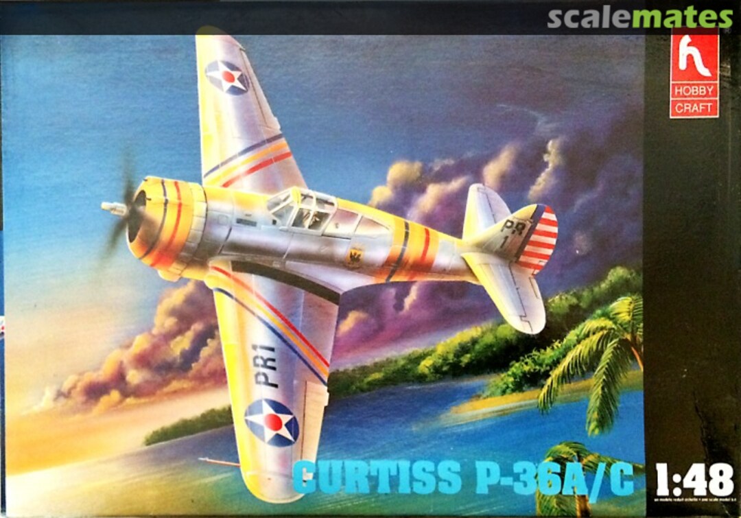 Boxart Curtiss P-36A/C HC1555 Hobbycraft