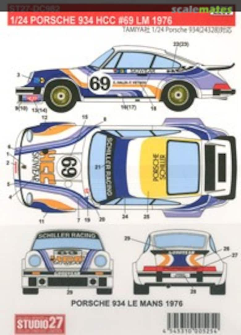 Boxart Porsche 934 ST27-DC982 Studio27