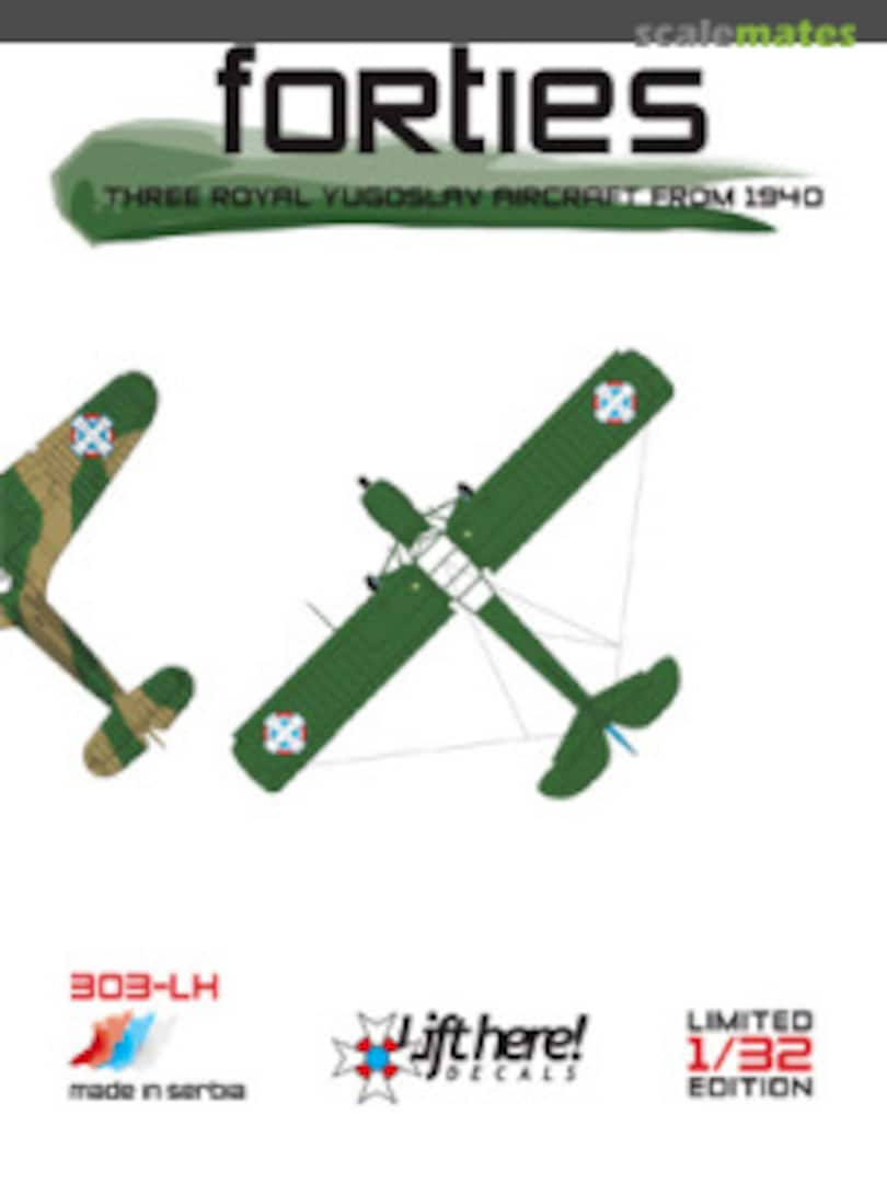 Boxart Forties 303-LH Lift Here Decals