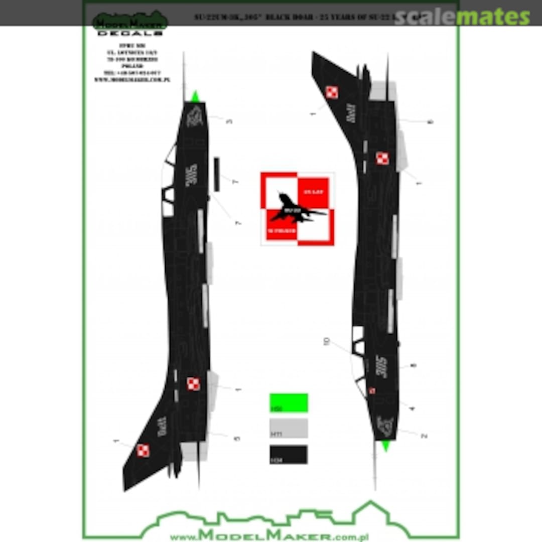 Boxart Su-22Um3k „305" Black Boar M72012 ModelMaker