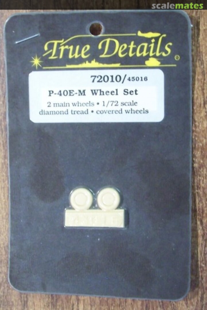 Boxart P-40E-M Wheel Set 45016 True Details