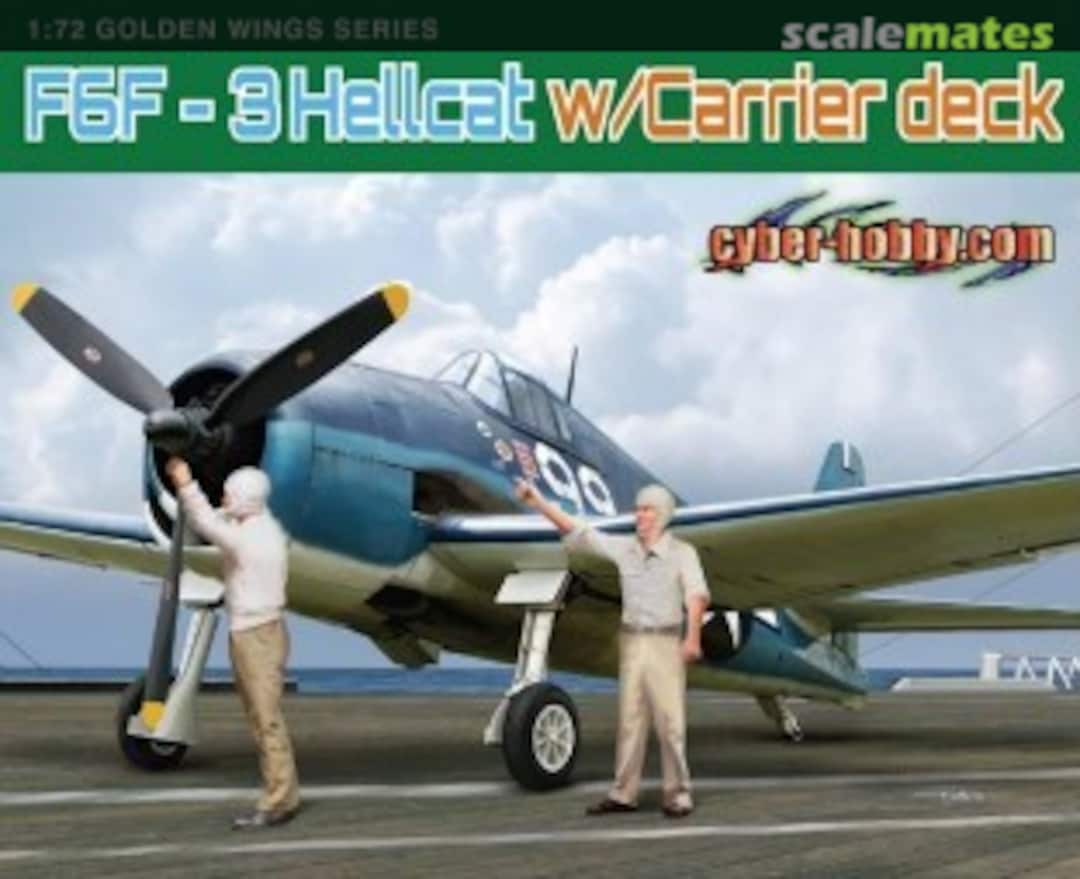 Boxart F6F-3 Hellcat w/Carrier deck 5117 Cyber Hobby